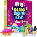 Dan&Darci Dino Soap Making Kit for Kids, Dinosaur Science Toys Kits, Gifts for Kid All Ages, DIY Activities Craft - Art Crafts Gift Set for Boys and Girls Age 3 4 5 6 7 8 12 Year Old Boy