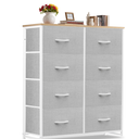 8-Drawer Dresser, Clothes Dresser Tower & Classification Storage for Bedroom, Living Room, Gray