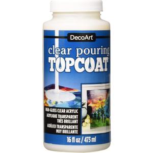 DecoArt Clear Pouring TopCoat DS134 16 fl oz/ 473 ml
