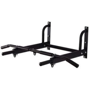 Home Door Frame Doorway Pull Up Bars Wall Mounted Horizontal Multifunctional Steel Chin Bar Household Fitness Equipment Drying Rack Load 300Kg (B45*65*97, Black)