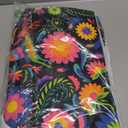 Breling Set of 6 Mexican Kitchen Towels Colorful Flowers Mexican Themed Dish Towel Bathroom Decorative Christmas Hand Cloths Decor for Holiday Kitchen Bathroom Home Cooking, 14 x 21 Inch (Black)