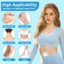 Castor Oil Patches, 40PCS DIY Castor Oil Pack Wrap, Belly Button Patch, Disposable Belly Button Pad with PU Film, Organic Cotton Self-Adhesive Patches, 3.94 x 3.94 Inch Leak-Proof No-Wash Design