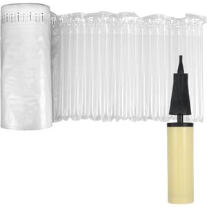 Large Bubble Wrap with Pump - 12"x164' Inflatable Air Pillows for Shipping, Air Pockets Bubble Wrap for Packing Moving Supplies Box Filler Purse Stuffering