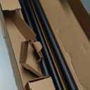 Ivilon Window Treatment Curtain Rod - Square Finials, 1 1/8 in Rod, 72 to 144 Inch, Antique Black