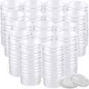 PINGEUI 300 Piece 40 mm Clear Coin Holder Capsules, Round Plastic Clear Coin Storage Container, Coin Holder Case for Coin Collection Supplies
