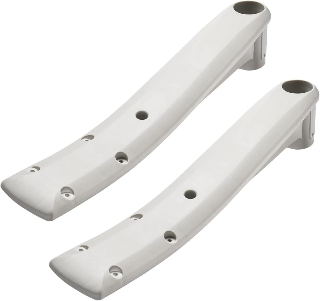 Deck Support 160-0001PG for Above Ground Swimming BiltMor ladders or Pool Steps (Pearl Gray) - 2Pack