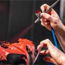 Harder & Steenbeck Airbrush ULTRA 2024 - German-Engineered Dual Action Painting Set with Gravity Feed - 0.45mm Self-Centering Nozzle - 5ml Paint Cup 120231