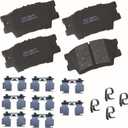 Bendix Premium SBC1212 Ceramic Rear Brake Pads for Select Models Lexus ES300h, ES350, HS250h, Pontiac Vibe, Toyota Avalon, Camry, Matrix, RAV4