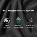 Roadbox 1, 2 or 3 Pack Men's Compression Pants Athletic Base Layer Cycling Tights Leggings for Running Yoga Basketball, L