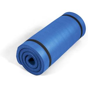 Tone Fitness 1-Inch Thick Yoga Mat | High-Density, Non-slip Exercise Mat with Carrying Strap for Yoga, Pilates, & Home Gym Workouts | Multiple Options