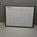 Umtiit Monthly Calendar Dry Erase Whiteboard17.7 x 23.6 inch(45 x 60 cm), White Wood Frame, Magnetic Surface Whiteboard for Planning/Schedule/School Timetable/Memo(WH-4560C,US)