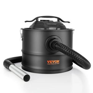 VEVOR Ash Vacuum Cleaner 4 Gallon with 1200W Strong Suction Ash Vac Collector with Wheels and 47.2-in Flexible Hose for Grills Fireplaces Pizza Ovens Log Burner Pellet Stoves Wood Stove