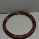 ZYHW Car Steering Wheel Cover Universal 15 inch Auto Antislip Leather Protector Flower Grain Brown