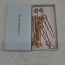 Crystal Bridal Hair Pins Clips Wedding Hair Accessories Hair Set Jewelry With Rhinestone For Brides and Bridesmaids Set Of 12 (Gold)