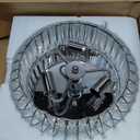 Siljoy Modern Crystal Chandelier 12-Light Brushed Nickel Luxury 2-Tiers K9 Crystal Raindrop Chandelier Dimmable Crystal Ceiling Light for Dining Living Room Kitchen Entryway Foyer D23.6''