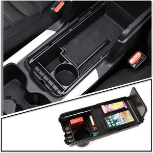 PIUGILH Customized for Honda CR-V 2017-2022 Accessories Car Center Console Armrest Box Glove Secondary Storage Box Console Organizer Insert Tray with Coin and Glass Holder