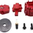 HEI Distributor Cap and Rotor Replacement For K549 SBC 283 305 307 327 350 400 BBC 454 396 427 Red Male Large Distributor Cap Rotor Kit (T3109ID)