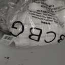 BCBG Women's Long Sleeve Collared A-Line Mini Dress with Tie Belt (White) Size 12