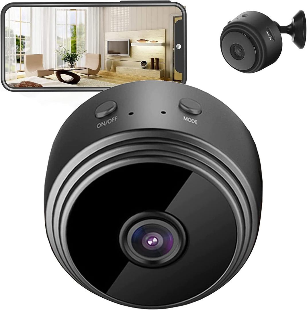 Indoor Security Camera for Elder Pet Baby, Mini Home Camera, 1080P, 150 Degrees Wide Angle, Suitable for Android and for iOS.