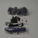 Blow Dryer Brush Set of 6, Air Curling Iron 3 Temperature Negative Ionic Hair Dryer Brush, Hot Air Brush Hair Styling Tools, 800W Volumize Straightener Round Brush Blow Dryer 100-120V (Blue Gold)