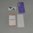 for Samsung Galaxy S24 FE Case, Matte Magnetic Phone Case with 1 Screen Protector, Support for Magsafe, Translucent Frosted Slim Shockproof Protective Cover for Samsung Galaxy S24 FE, Lavender Purple
