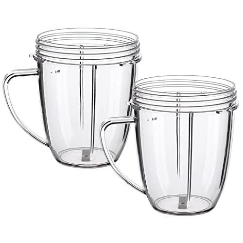 Joyparts Replacement Parts Cups，Compatible with Nutribullet Blender 600W & 900W (1 18oz mugs)