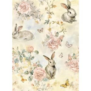 Theper Pink Floral Wallpaper Peel and Stick Wallpaper Boho 17.3"×393"