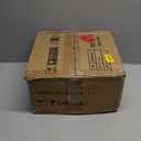 GREENSTELL Vanity Stool with Storage, 19" to 23" Height Adjustable PU Leather Vanity Chair, 360° Swivel Makeup Stool with Removeable Tray, Modern Ottoman for Bedroom Bathroom, Grey