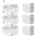 Fast Charger iPhone,iPhone Charger Fast Charging[Apple MFi Certified]3Pack Apple Charger USB C Wall Charging Block 10FT Long USB C to Lightning Cable Cord for iPhone14 Pro Max/13/12 Mini/11/XR/XS/X/SE