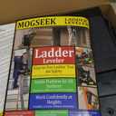 Stable Platform Ladder Leveler - Extension Ladder with Storage for Uneven Surfaces (Black, Standard Durable Plastic)