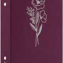 Lanpn Photo Album 4x6 300 Pockets, Linen Photo Albums Holds 300 Horizontal Pictures Only Purple