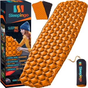 Ultralight Sleeping Mat - Inflatable & Compact Camping Air Mattress for Backpacking, Hiking (Blue) 2 Packs