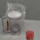 Waffles Batter Dispenser n Waffle Tongs Combo Set,Get Perfectly Fluffy Waffles Every Time! Batter Measuring Separator for Pancakes, Cupcake, Muffin Quick Filling Cookie Batter (White)