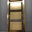 HillhutApex 4 Step Stool, Aluminum Foldable Step Ladder, Lightweight Stable Stool with Wide Non-Slip Pedals, 330lbs Bearing Capacity Ladder for Office, Home, Kitchen - Gold