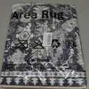 Boho 2x8 ft Runner Rug - Black and White Area Rug, Non-Slip, Washable, Indoor Outdoor Carpet for Hallway, Kitchen, Entryway