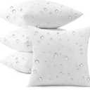 puredown 26x26 Outdoor Pillow Inserts, Set of 4, Fluffy Soft Waterproof Down Alternative Euro Pillows for Porch Swing Sofa Couch Cushion Patio Furniture