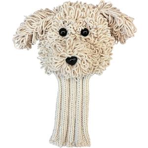 Funny Golf Headcover, Handmade Crochet Finished Goldendoodle Golden Doodle Animals Plush Driver Headcover