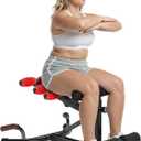 MERACH Upgrade Deep Squat Machine for Overweight, Dual Spring Assist& 350LB Weight Capacity, Glute Trainer Machine, Easy Setup & Leg Home Workout Machine