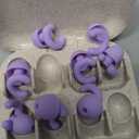 HeyFir Ultra-Soft Noise Cancelling Ear Plugs, Reusable Silicone for Sleep Concerts Travel Office,33dB (NRR),Ergonomic Integrated Design Fit for Small Ear Canals Noise Sensitivity (Purple, 4 Pairs)