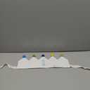 1st Birthday Crown with Number 1 Pom Poms-Baby Boy Girl First Birthday Hat for Photo Props, Smash Cake Photography, Milestone Celebration Decor (White & Blue)