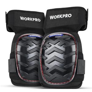WORKPRO Gel Knee Pads with Anti-Slip Straps, Professional Kneepads for Work