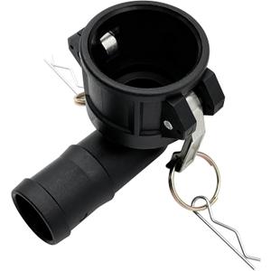 150C-90 Degree Elbow Type C Poly Cam and Groove Hose Fitting, 1.5" Socket x 1.5" Hose ID Barbed (1.5 inch)