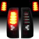 LED Tail Light Fit for Chevy Silverado 1500 2500 3500 03-06, for GMC Sierra 1500 1500HD 2500 2500HD 3500 04-06, for 07 Silverado and Sierra Classic Rear Taillight Assembly Smoked Lens