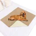 Smiry Waterproof Dog Bed Cover Pet Blanket, Soft Washable Dog Blanket for Furniture Bed Couch Sofa Reversible, Checkered (40"x50", Camel/Beige)