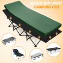 CYMULA Camping Cot Mattress 2in Memory Foam Sleeping Pad,Soft Warm Non-Slip Camping Mattress Topper with Retaining for Adults,Portable Roll up Pad for Travelonly Mattress
