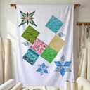 Gilprop Quilt Design Wall Fabrics Curtain 108"x60" with No Grid Lines Wall Quilt Fabric Panels Hold Fabric Firmly Without Pins for Quilting Design Sewing Supplies Craft Sew Display Barn Quilts Project