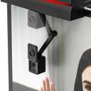 4K Center Screen Webcam, Retractable Eye Contact Camera for Sincere Video Calls, Dual-Mode Center Cam & Eye Level Web cam, Middle of Monitor Webcam with Independent Privacy Buttons