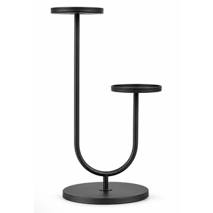 Bamworld 2-Tier Metal Corner Plant Stand,  17.7" x 12.5" x 28.9