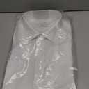 Calvin Klein Men's Regular Fit Herringbone French Cuff Non Iron Dress Shirt (16" Neck 32"-33" Sleeve, White)