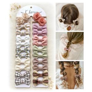 Boutique Baby Hair Ties for Infants Ouchless, 24 pcs Hair Bow Ties for Toddler Girls' Fine Hair, Soft Elastic Pigtails Ponytail Holders, Toddlers Hair Accessories by Cherssy